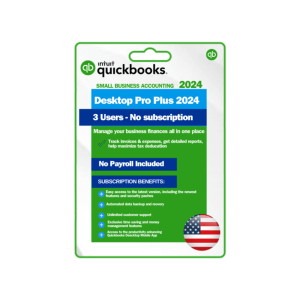 QuickBooks Desktop Pro Plus 2024 USA Lifetime 3 Users